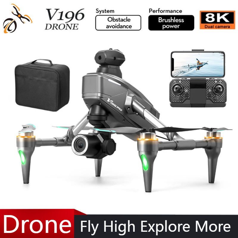 Drone Gimbal Brushless - 2025 V196 Automatic Obstacle Avoidance Drone