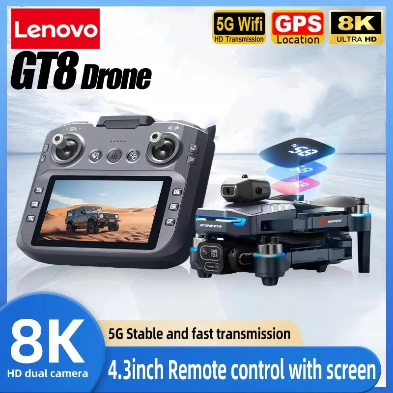 Lenovo GT8 8K Drone Profession - مراجعة Drone Gimbal 3 Axis وسعره