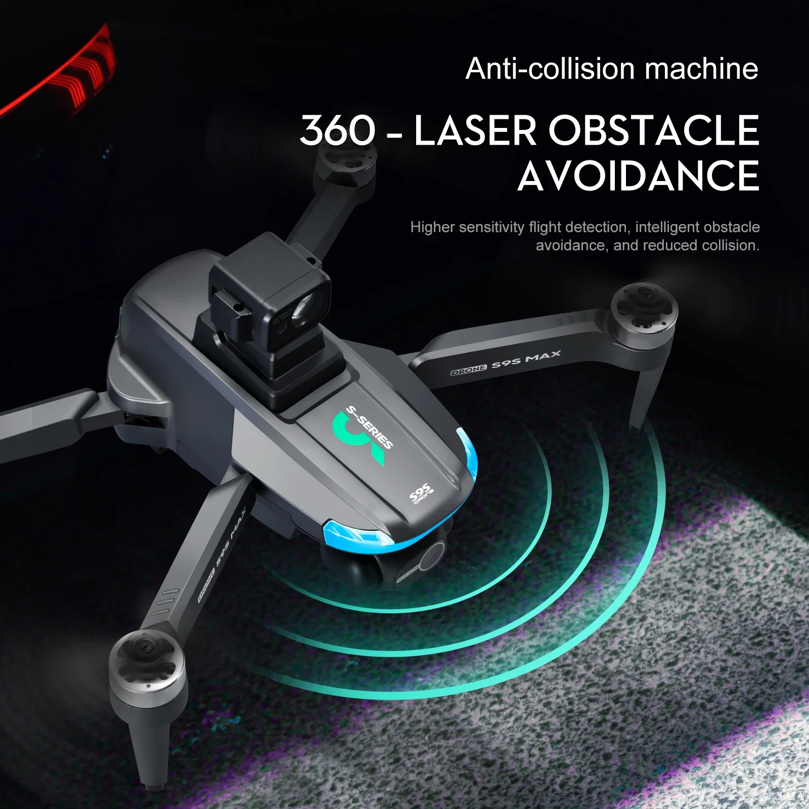 NEW S9S MAX MINI Drone 4K 2-Ax - مراجعة Drone Gimbal Brushless وسعره