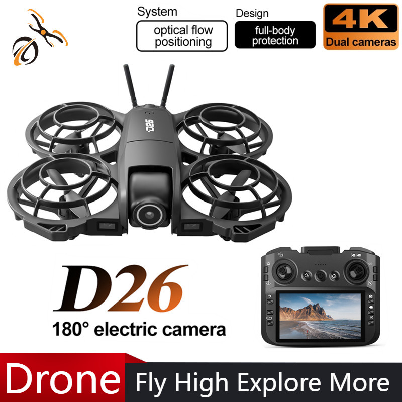 D26 Drone 4K Aerial HD 180° Ca - مراجعة Drone Gimbal Case وسعره