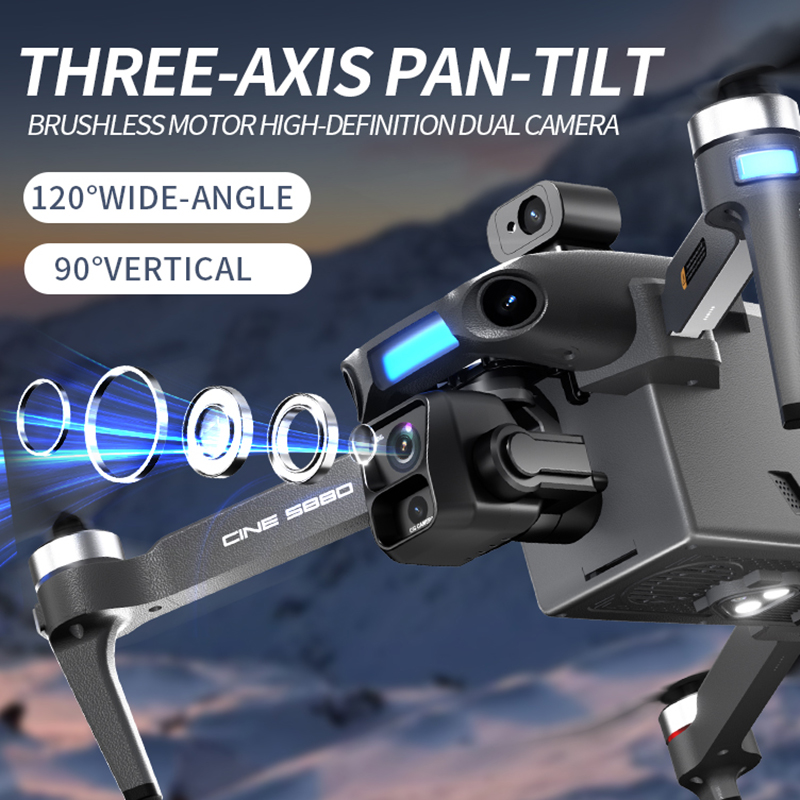 2026 New 8K Dual Camera Drone  - مراجعة Drone Gimbal Brushless وسعره