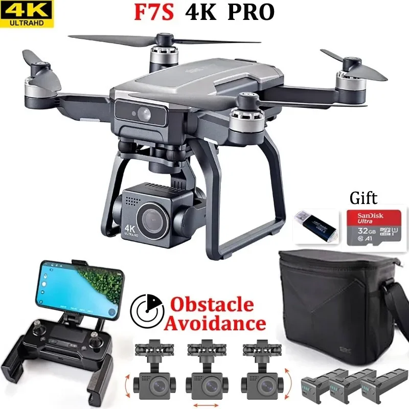 SJRC F7s 4K PRO Drone 4K obsca - مراجعة Drone Gimbal Brushless وسعره
