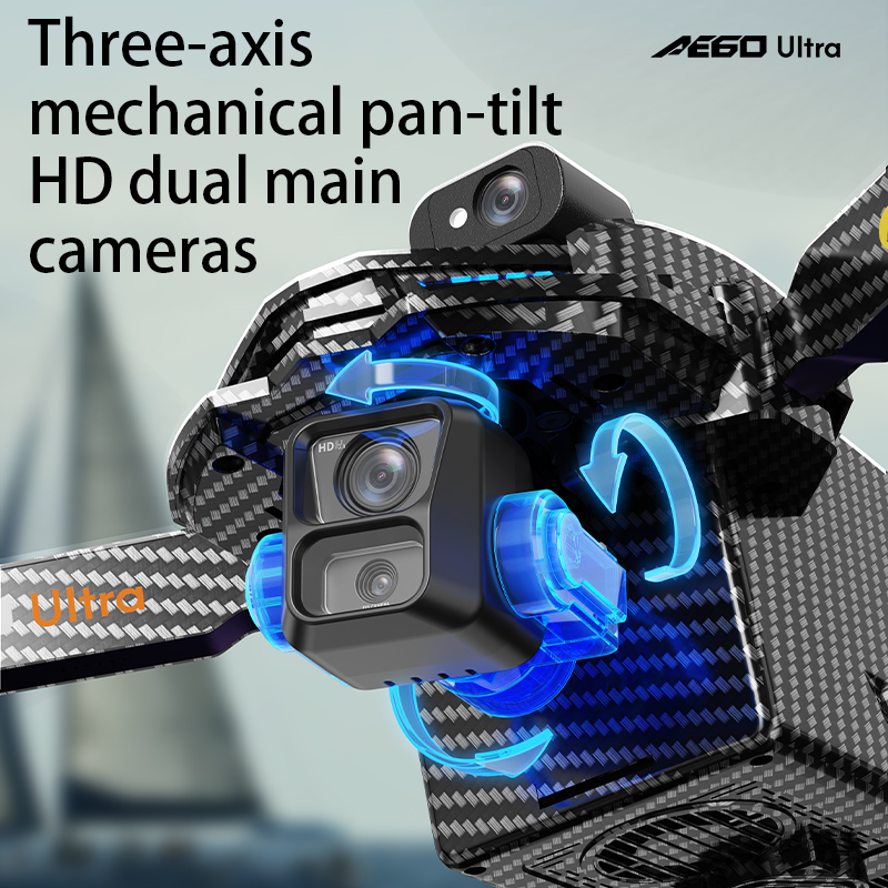 AE60 GPS Drone Professional 8K - مراجعة Drone Gimbal Brushless وسعره