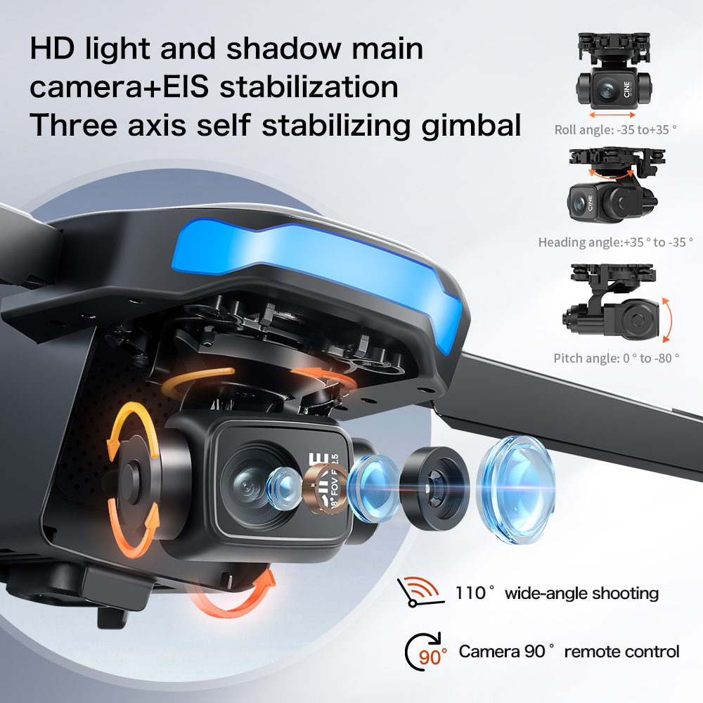 New S-X1 MAX Drone GPS 8K Prof - مراجعة Drone Gimbal Brushless وسعره