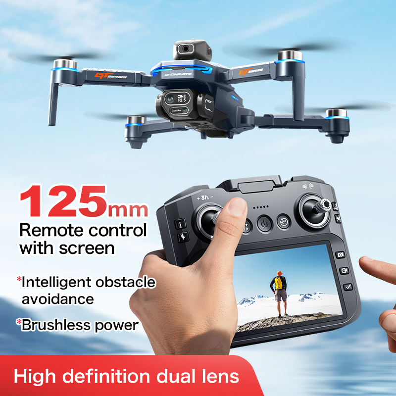 GT8 Obstacle Avoidance Aerial  - مراجعة Drone Gimbal Brushless وسعره